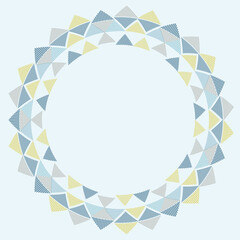 Triangle Geometric Circular Pattern Vector