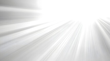 Abstract light rays radiating from a bright center, creating a sense of depth and motion isolated on white background