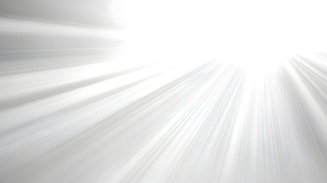 Abstract light rays radiating from a bright center, creating a sense of depth and motion isolated on white background
