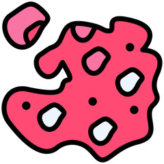 Melanoma icon for cancer diagnosis, website, application, printing, document, poster design, etc