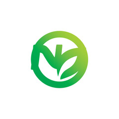 Futuristic Blue Water Drop Circle Logo