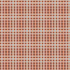 Seamless gingham pattern in muted brown and beige tones
