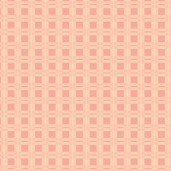 Seamless peach and beige plaid pattern background