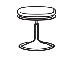 Elegant medical stool collector icon with clear details