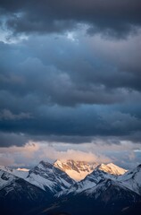 Fototapeta premium clouds over the mountains