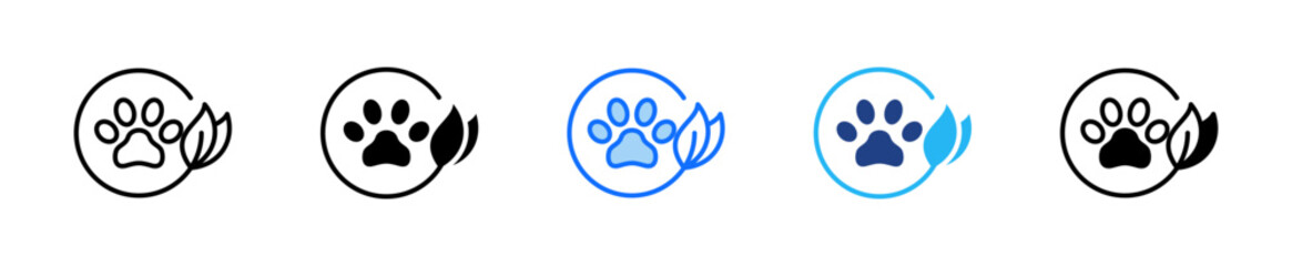 Obraz premium Wildlife Conservation Icon Set Multiple Style Collection