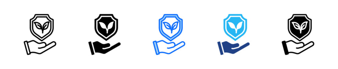 Forest Conservation Icon Set Multiple Style Collection