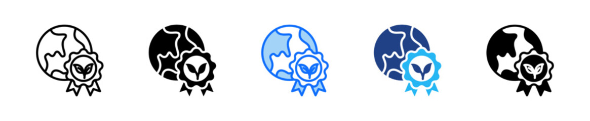 Green Practices Icon Set Multiple Style Collection