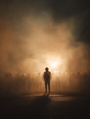 One Against Many: The Symbolism of Protest and Power