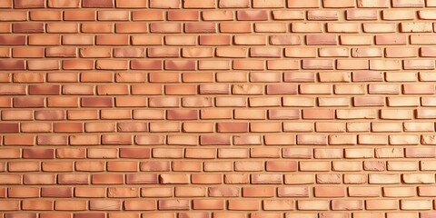 Obraz premium Clean, textured brown brick wall background Horizontal, uneven brickwork suitable for interior design, rough texture, brickwork
