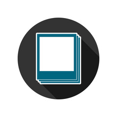 Photograph icon isolated on transparent background