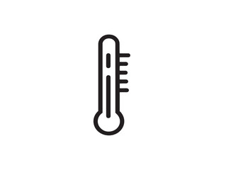 Minimalist thermometer probe illustration for healthcare vector art