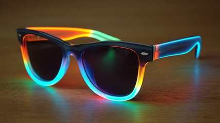 sunglasses isolated on black background 