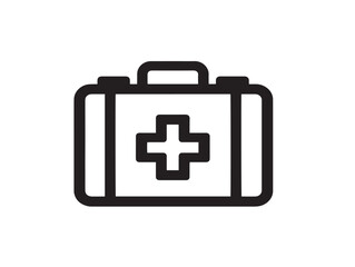 Obraz premium Modern medical trauma kit illustration in vector format