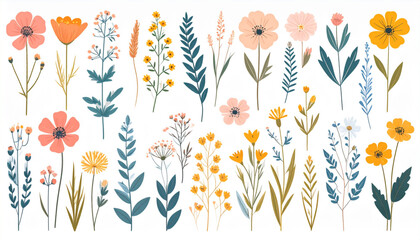 Geometric Wildflower Medley