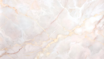 Obraz premium Light beige marble surface with gold veins. Abstract pattern in a neutral color palette. Natural stone texture suitable for interior design.