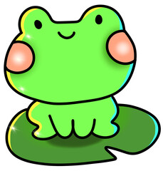 Green Cute Frog