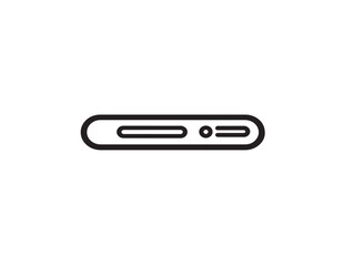 Minimal pregnancy test kit medical vector line design