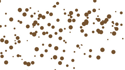 Brown Polka Dot Scatter Pattern Background