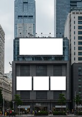 Obraz premium Urban Canvas: Blank Billboard Symphony