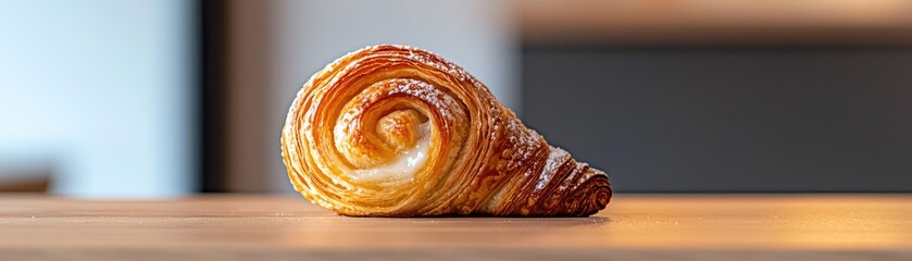 Close up of a delicious, sugared pastry.