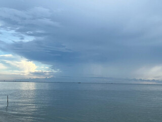 clouds on the sea