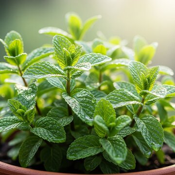 fresh mint leaves