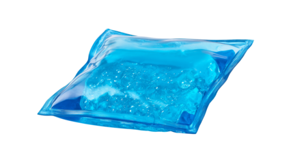 Blue gel pack for hot and cold therapy used in healthcare and wellness