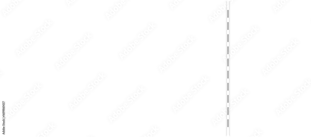 Aufkleber dividing blank space diagonally with a dashed line creating visual separation in the frame.