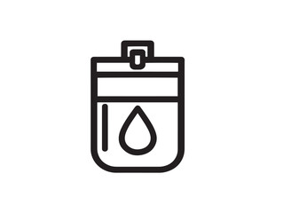 Modern urine collection medical bag vector design