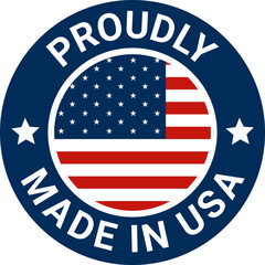 Proudly made in the usa badge © BasharCreates