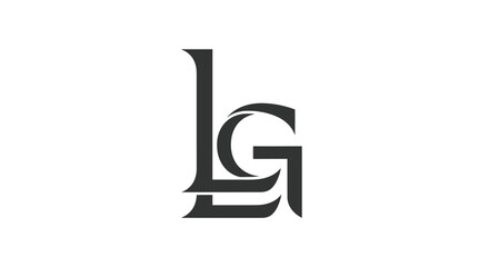 Interlocked LG monogram logo design.