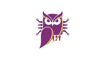 Wise Owl Microchip Logo for Technology and Education.