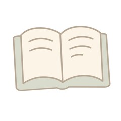 Open book vector illustration