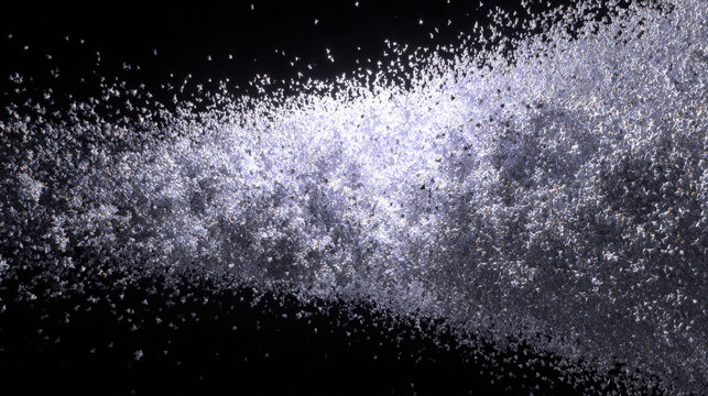 wave of luminous particles sweeping across frame kinetic art visual illustration concept scene visual for commercial design use high detail quality stock image illustration concept scene visual