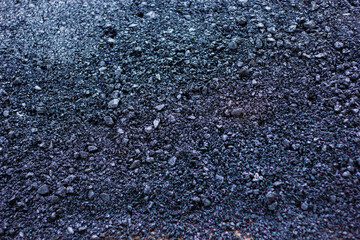The Detailed Texture of Road Paving Asphalt