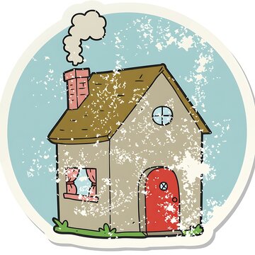 煙突のある小さな家