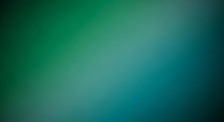 Obraz premium Abstract green and blue gradient background with a smooth and blurred texture