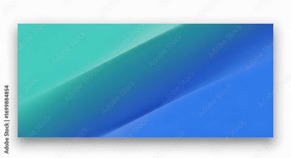 Poster abstract teal and blue gradient background with diagonal light effect