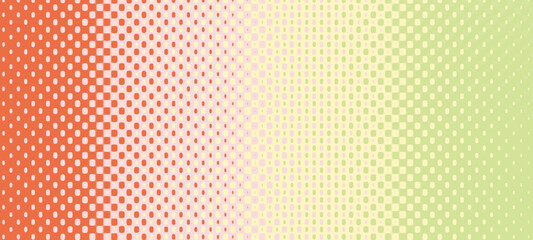 Abstract Gradient Background with Orange Pink Yellow Green Rounded Square Dot Pattern, Modern Seamless Geometric Texture for Wallpaper and Digital Design