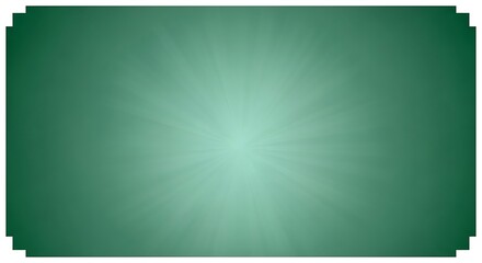 Obraz premium Elegant green frame with a radiant light burst effect in the center