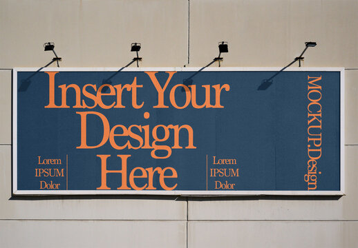 Outdoor billboard Ad Mockup Template