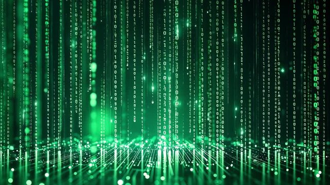 Binary Rain Digital Interface