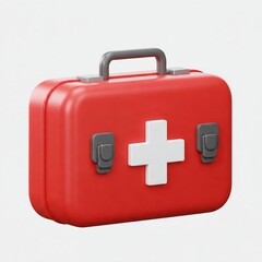 Fototapeta premium first aid kit isolated