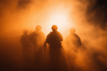 Shadows of Conflict: The Soldiers Behind the Smoke