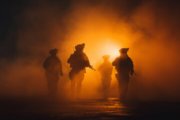 Shadows of Conflict: The Soldiers Behind the Smoke