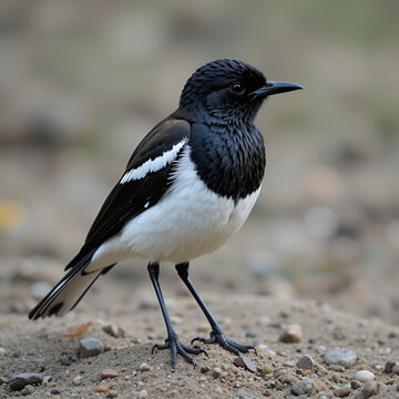 The Magpie-lark or Mudlark or Peewee or Murray magpie