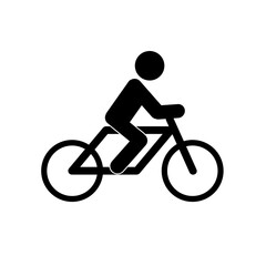silhouette of a man riding a bike