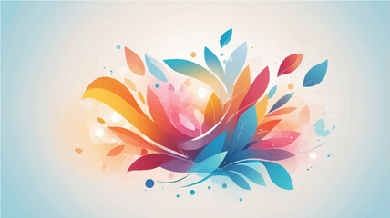 Colorful abstract background vector illustration with bright light and flowing design