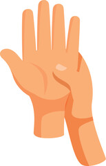 Acupressure point massage promotes relaxation and well being